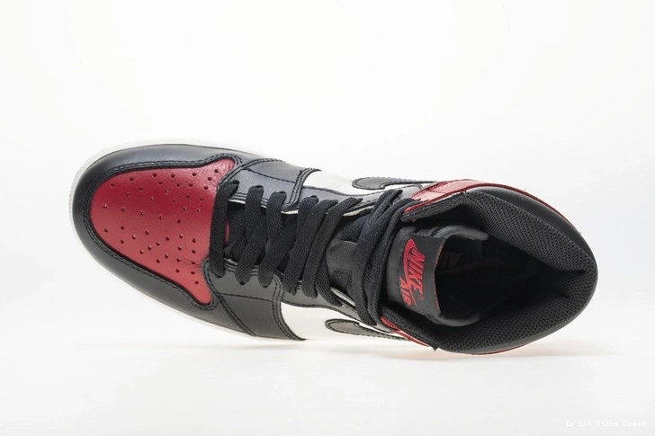 555088-610 Bred Jordan Retro Toe 1 High Air OG 0407